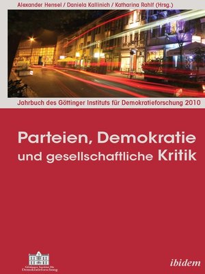 cover image of Parteien, Demokratie und gesellschaftliche Kritik